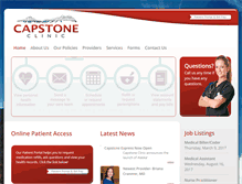 Tablet Screenshot of capstoneclinic.com
